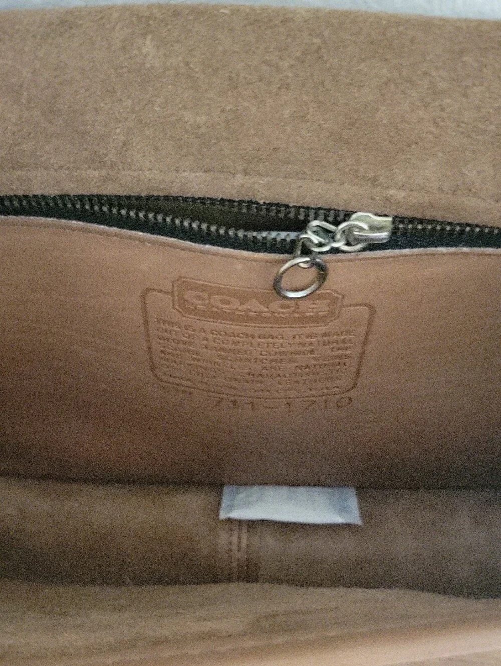 Vintage Coach Convertible Clutch In Putty with Solid Brass Turn-Lock